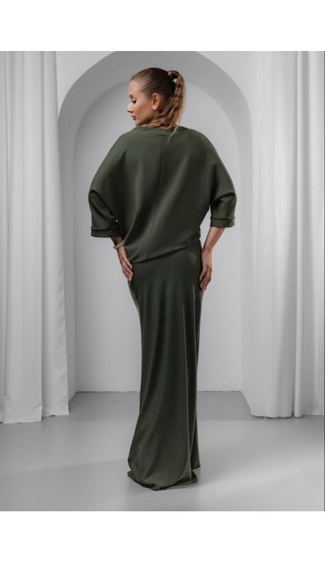 Шебо юбка оливковая