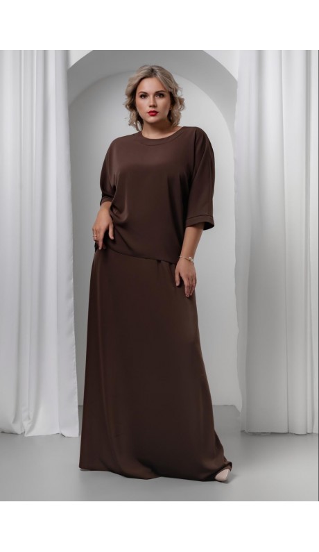 Шебо юбка шоколадная