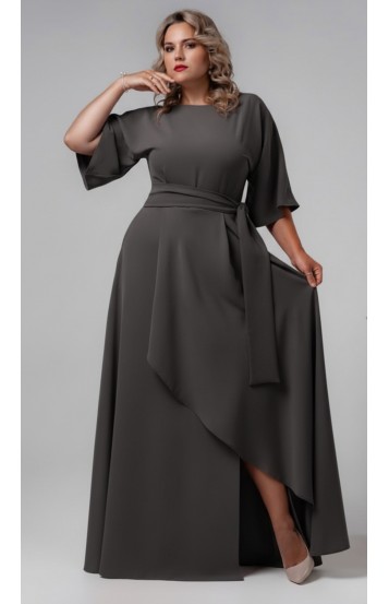 Корса платье в пол графитовое Корса платье в пол графитовое