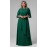 Корса платье в пол изумрудное