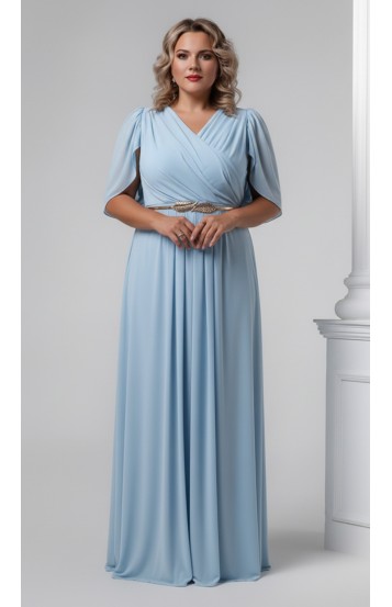 Трина 02 платье в пол голубое Трина 02 платье в пол голубое