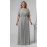 Трина 02 платье в пол светло-серое
