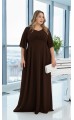Дания платье в пол шоколадное Дания платье в пол шоколадное