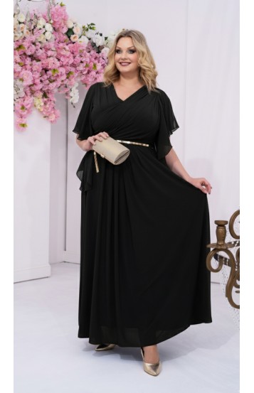 Триния платье в пол черное Триния платье в пол черное