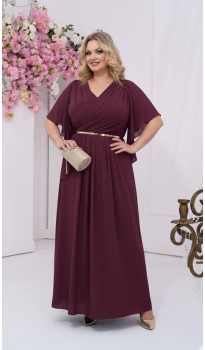 Триния платье в пол вишневое
