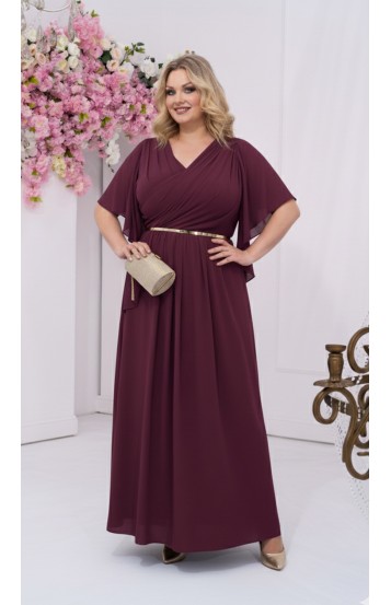 Триния платье в пол вишневое Триния платье в пол вишневое