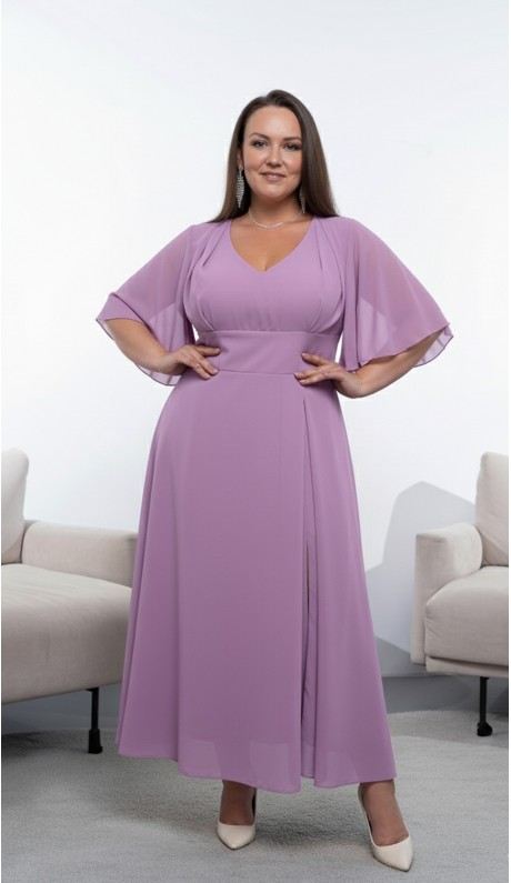 Роки платье midi лавандовое