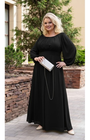 Фелиция платье в пол черное