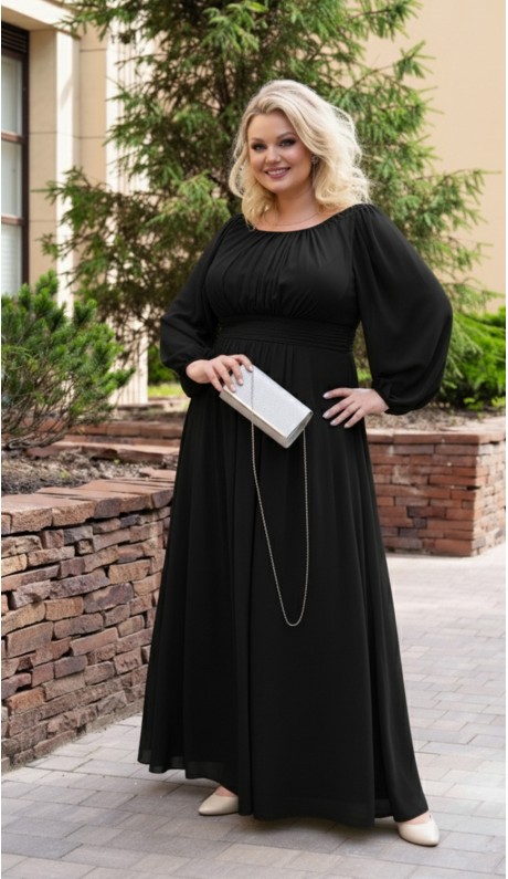 Фелиция платье в пол черное