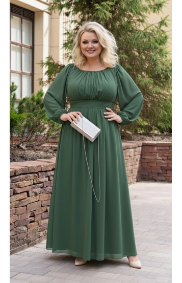 Фелиция платье в пол зеленое Фелиция платье в пол зеленое