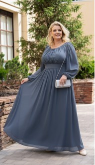 Фелиция платье в пол индиго