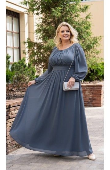 Фелиция платье в пол индиго