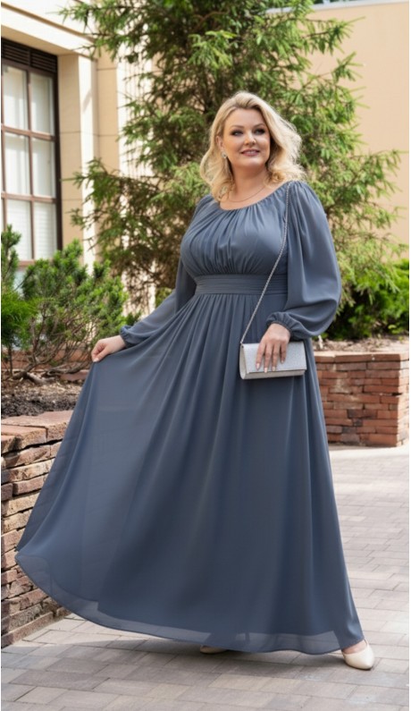 Фелиция платье в пол индиго