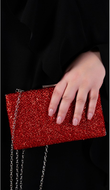 Вилис клатч красный