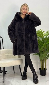 Гейла шуба баклажановая