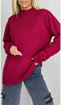 Милрет водолазка малиновая