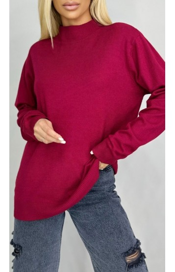 Милрет водолазка малиновая