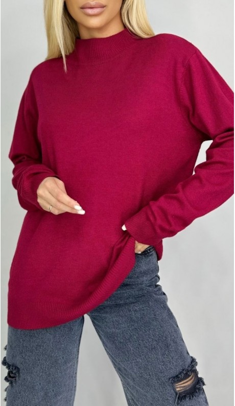 Милрет водолазка малиновая