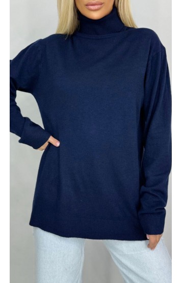 Лаерта водолазка темно-синяя