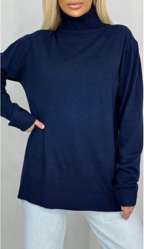 Лаерта водолазка темно-синяя