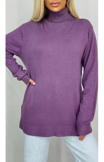 Лаерта водолазка сиреневая