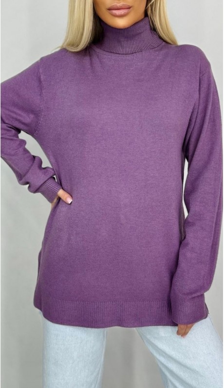 Лаерта водолазка сиреневая