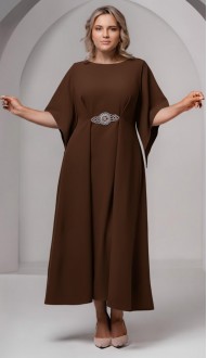 Элария midi платье шоколадное