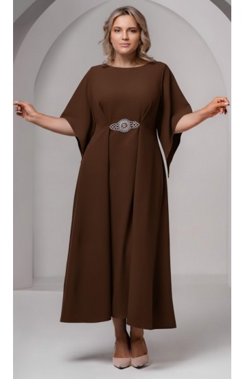 Элария midi платье шоколадное в наличии