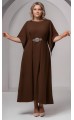 Элария midi платье шоколадное в наличии