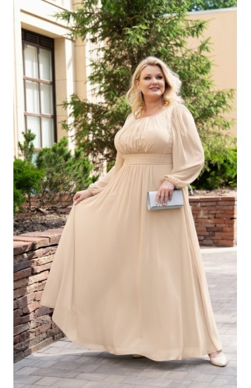 Фелиция платье в пол бежевое Фелиция платье в пол бежевое