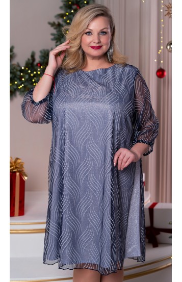 Лоретта платье голубое