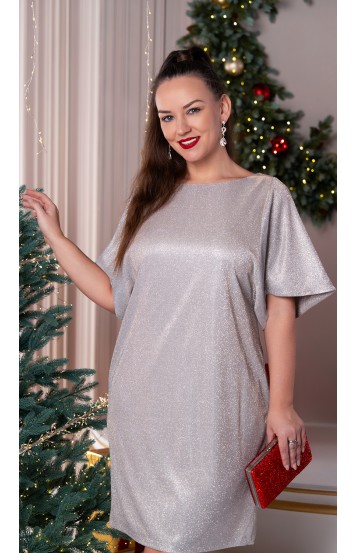 Влада платье серебристое Влада платье серебристое