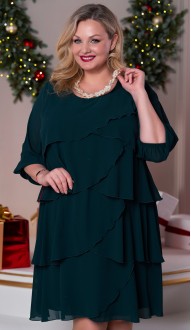 Мадлен платье изумрудное