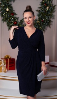 Эвелина платье темно-синее