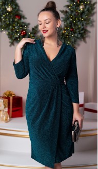 Эвелина платье изумрудное