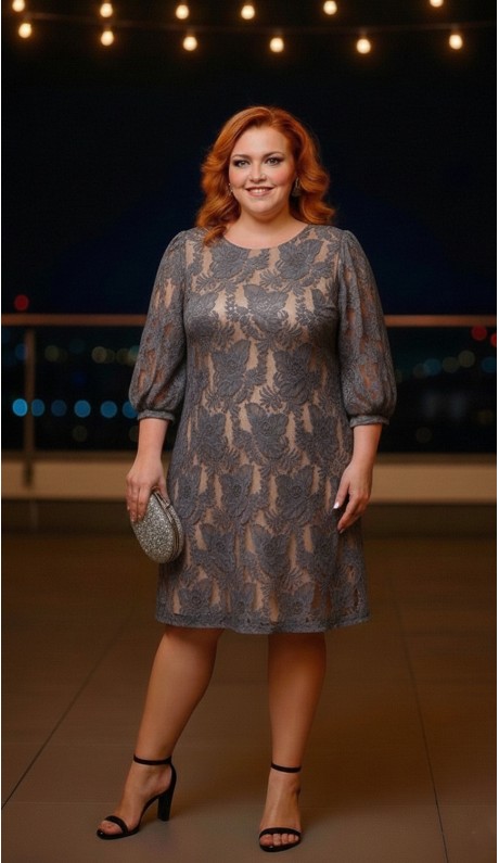 Вивиана платье серое