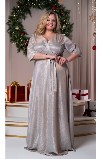 Валенсия платье в пол шампань Валенсия платье в пол шампань