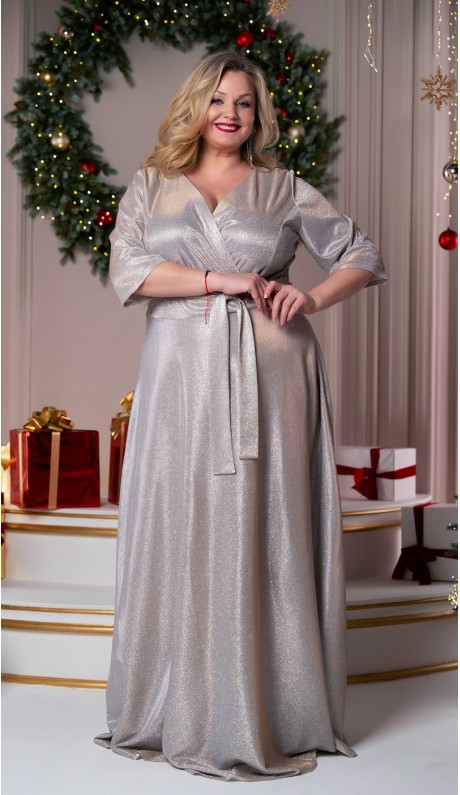 Валенсия платье в пол шампань 