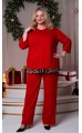 Виталина брючный костюм красный Виталина брючный костюм красный