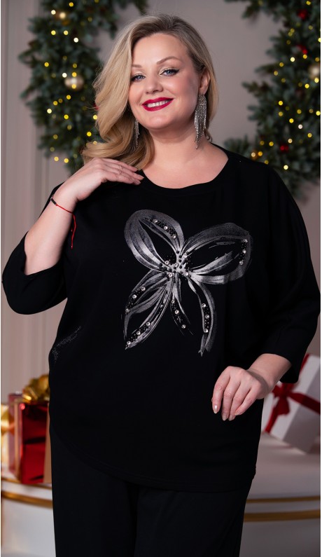 Юлиана кофта черная