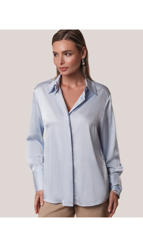 Бекка блузка голубая в наличии