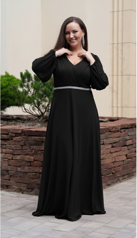 Элиана платье в пол черное