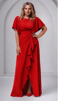 Роше платье в пол красное