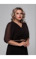 Трина 02 платье в пол шоколадное