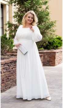 Фелиция платье в пол белое в наличии