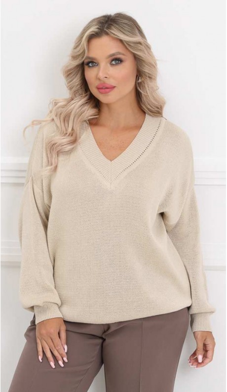 Вайлет джемпер светло-бежевый