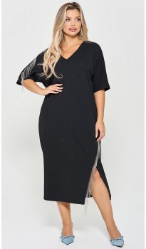 Лигара платье черное сапфир в наличии