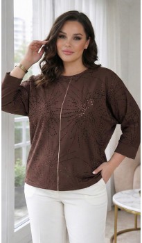 Мари кофта шоколадная