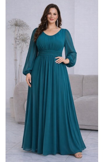 Фелиция платье в пол морская волна в наличии