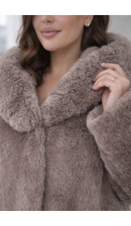 Гейла шуба бежевая